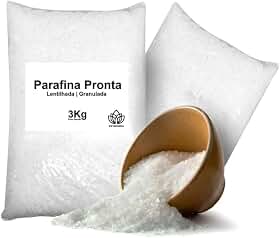 Parafina Granulada Lentilhada Pronta Fabricação Velas 3Kg