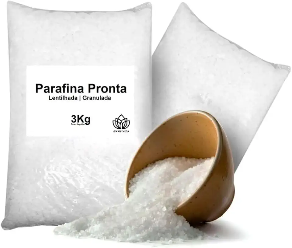 Parafina Granulada Lentilhada Pronta Fabricação Velas 3Kg