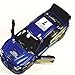 Kinsmart Blue 2007 Solberg Subaru Impreza WRC STI Rallye Monte Carlo #7 1/36 Scale Diecast Car