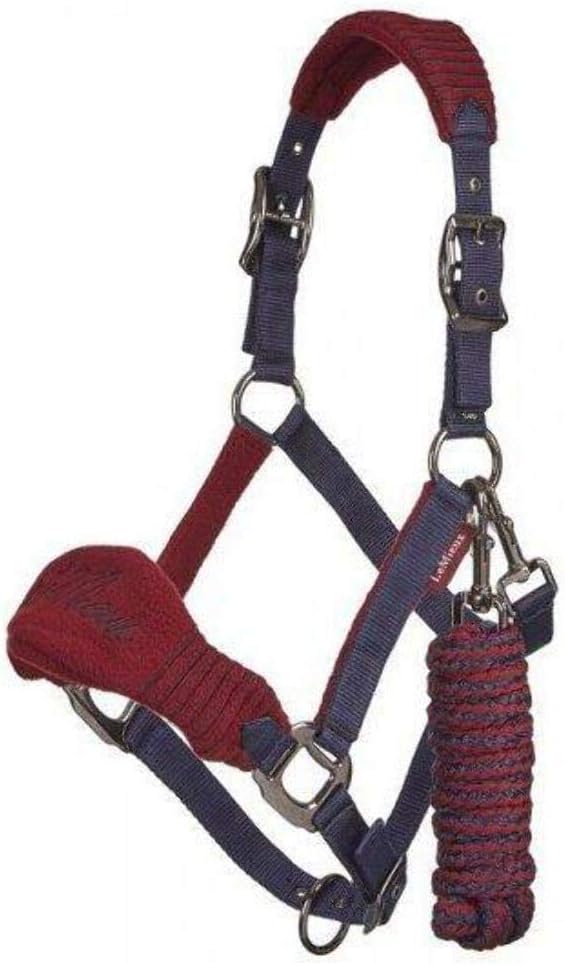 – LeMieux Vogue Fleece Headcollar with Lead Rope - Extra Padding, Adjustable at Curb and Poll Strap