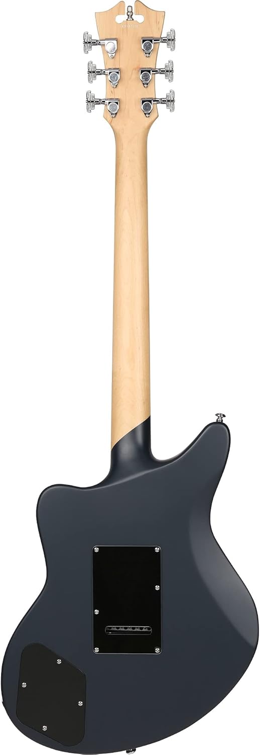 D'Angelico 6 String Solid-Body Electric Guitar, Right, Stone (DAPBEDBWMSTCTR)