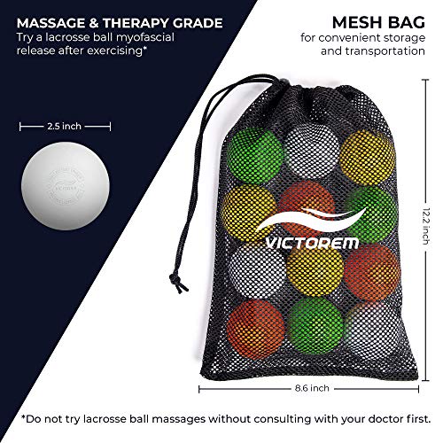 Victorem Lacrosse Balls 12 Pack, Lacrosse Ball Massage Ball Therapy, Soft Lacrosse Balls Bulk, Lax Balls, Lacrosse Ball Bag, Girls Lacrosse Balls, Bucket Of Lacrosse Balls - Lacross Balls #TOP3