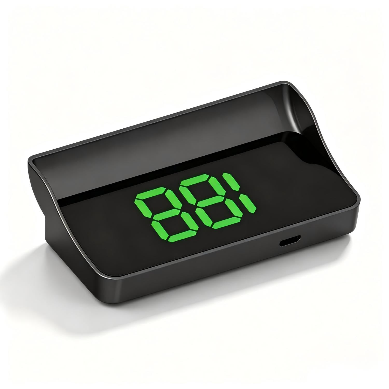 Smart in Car Hud Co Pilot USB Car HUD Speedometer, GPS+BDS 10Hz Refresh MPH Plug‑Play Speed Display for Cars Trucks, Green