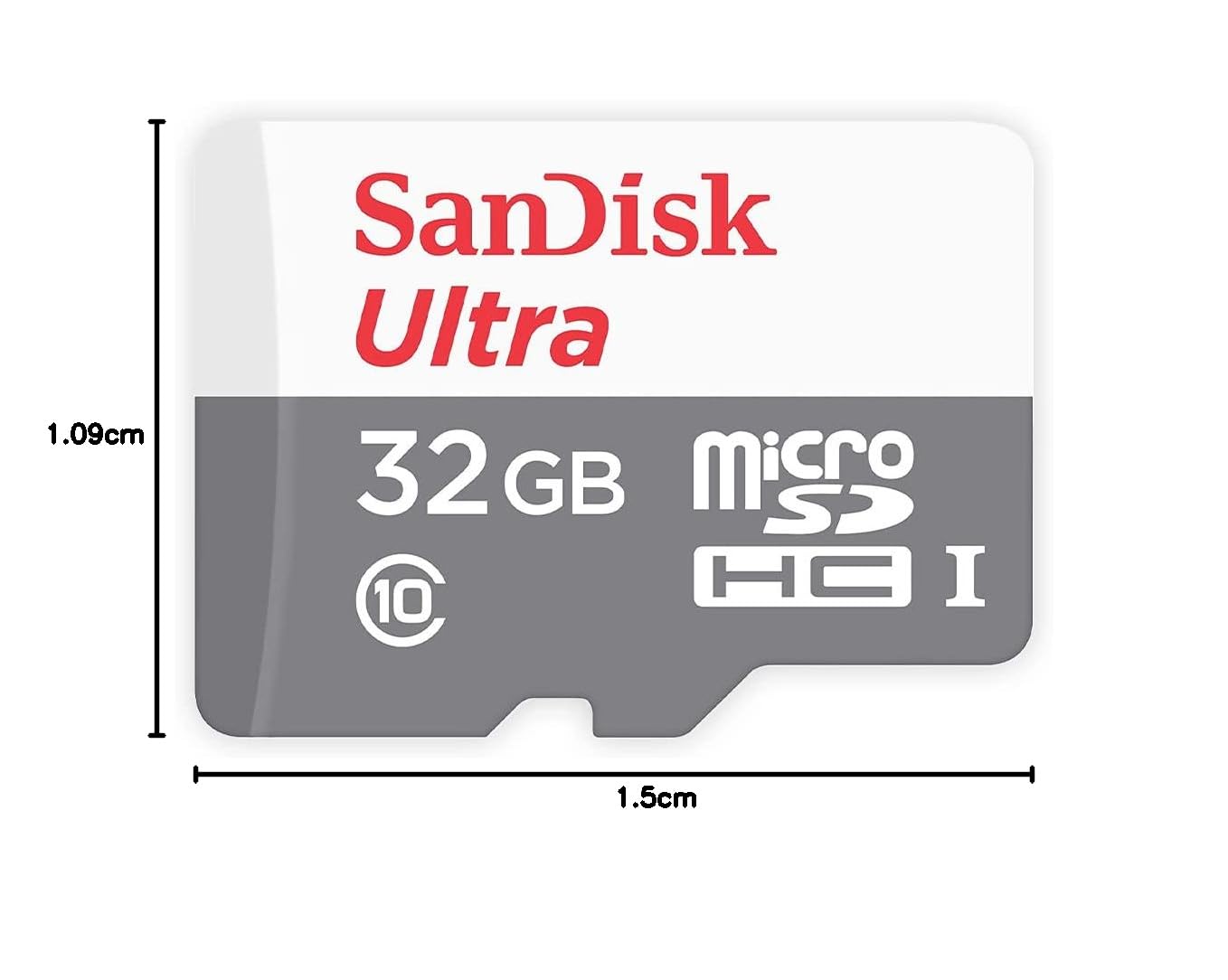 SanDisk Cartão microSDHC Ultra SDSQUNS-032G-GN3MN 32GB 80MB/s UHS