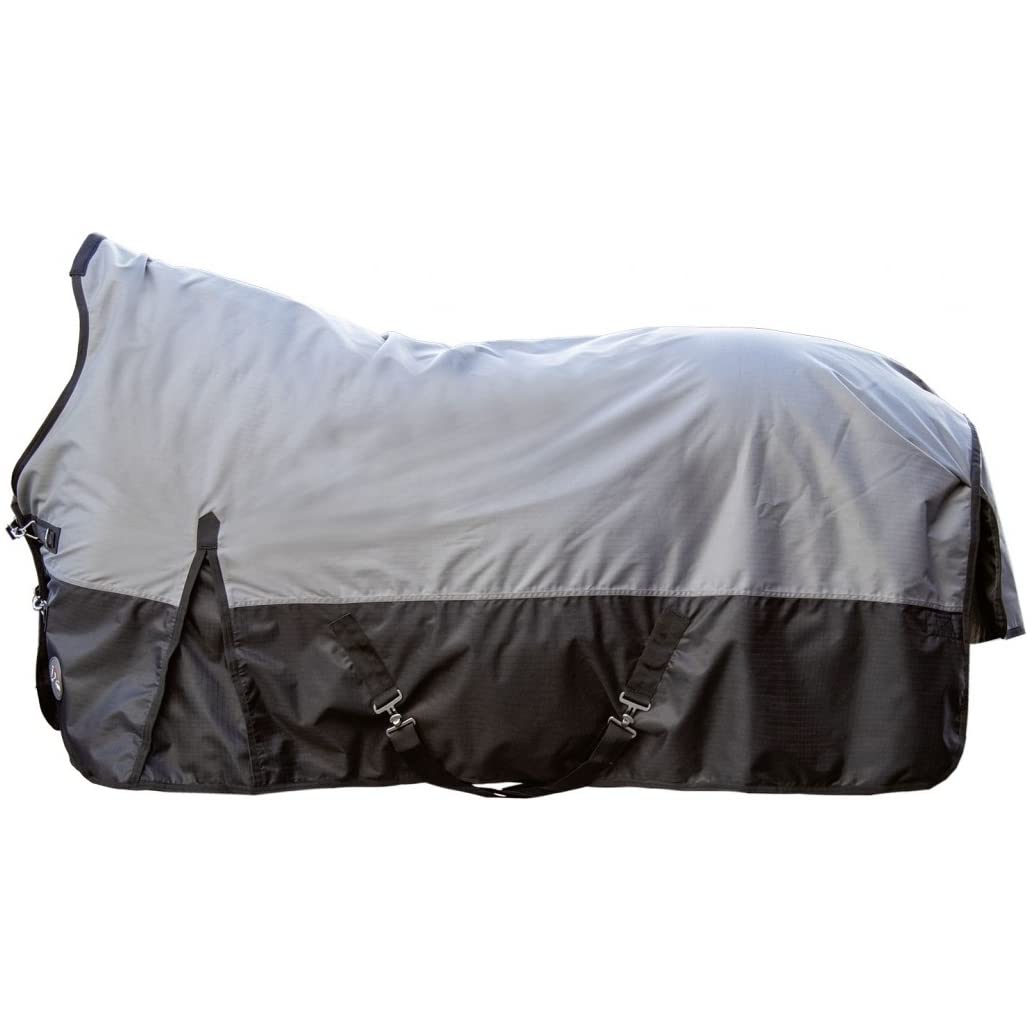 Tapis et couvertures pour chevaux HKM Providence 165 coloris gris et noir