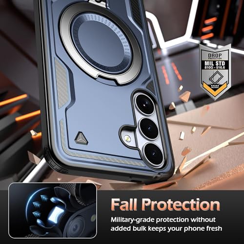 Image of for Samsung Galaxy S26 Plus Case Magnetic with stand, with Mag-Safe, with Screen Protector, Wireless Charging, Shockproof for Samsung S26 Plus 5G Phone Case, Ring Holder Cover for Samsung S26 Plus