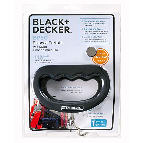 BLACK+DECKER Balança Portátil Preta SC9000