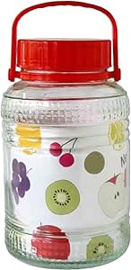 リビング(Living) 梅酒 果実酒びん 4L 果実酒用 広口びん 310190 レッド