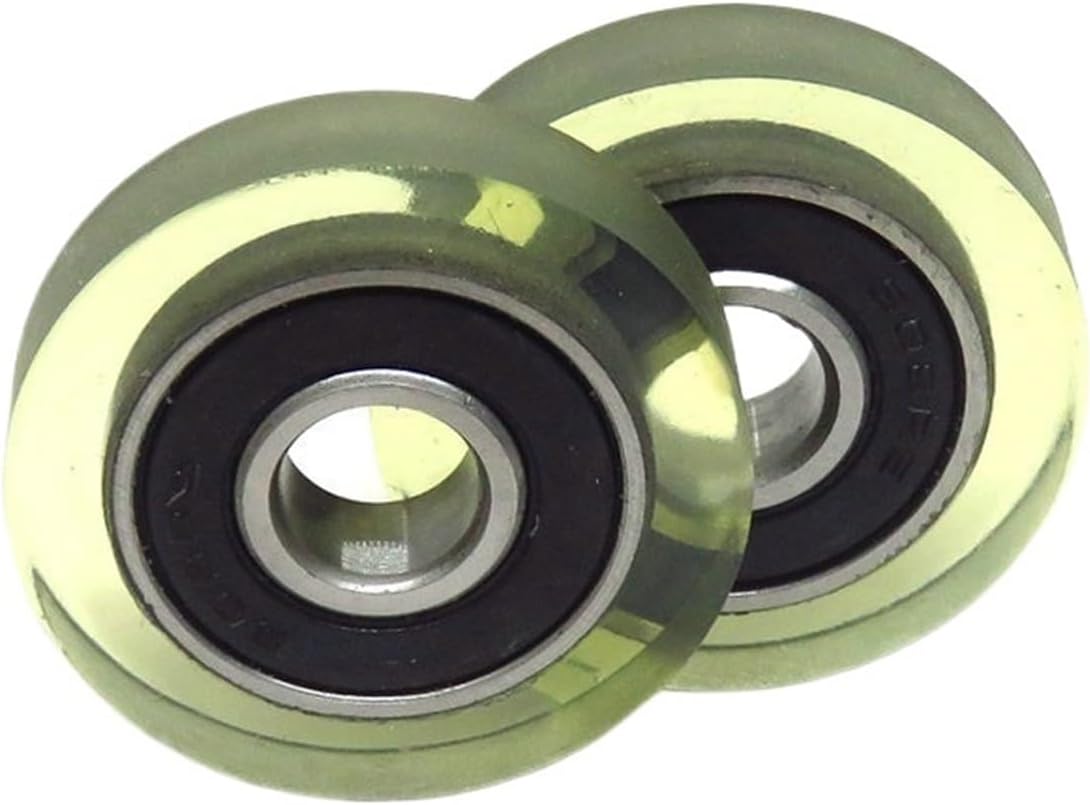 5 pieces outer diameter 30mm 8x30x7mm polyurethane coated rollers with 608RS bearings 8 * 30 * 7 PU60830-7 PU covered display cabinet sliding door pulleys