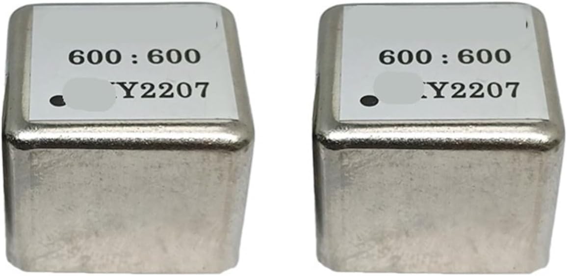 MeLphi 2 Pcs 600:10K 10k:600 Permalloy Nickel Alloy Audio Isolator Power Amplifier Audio Cow Balanced Audio Transformer (Color : 10k 600, Size : 2207 Square)