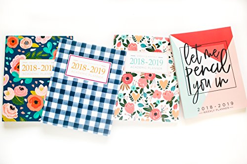 2018-2019 Academic Planner Weekly And Monthly: Calendar Schedule Organizer and Journal Notebook With Inspirational Quotes And Gingham Cover (August 2018 through July 2019) - Thumbnail 7
