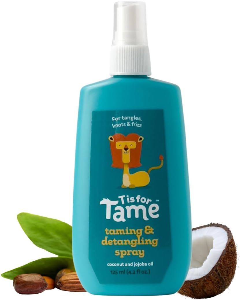 Detangler - Leave-In Hair Spray for Children and Babies. Helps to Tame Frizz, Static and Flyaways While Detangling Knots. For Use on Wet or Dry Hair. Suitable for All Hair Types. 125mL