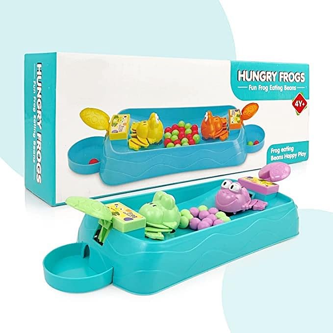 MUREN® Hungry Frog Board Game: 2-Player, Ages 3+, Early Educational, Hungry Bins Table Game