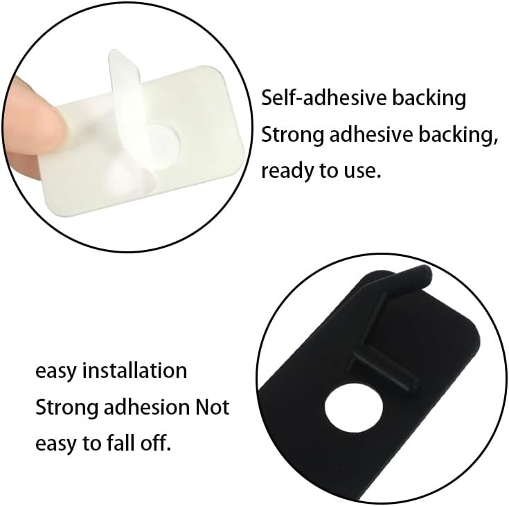 8 Pcs Right Hand Recurve Bow Arrow Rest,Plastic Adhesive Back Accessory for Hunting, Shooting and Targeting Arrows