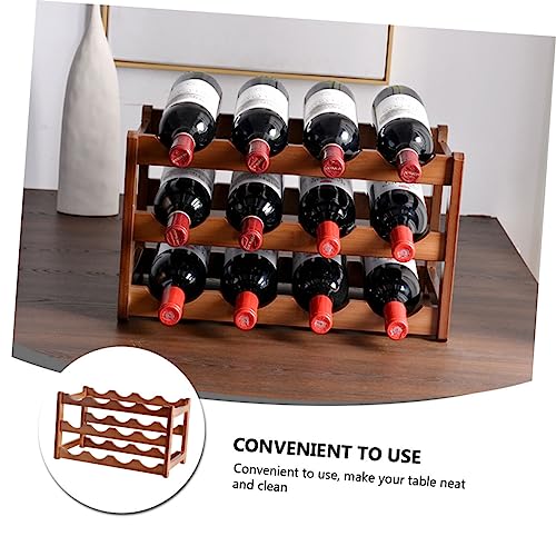 Soporte de botella de vino Garneck de madera clásica miniatura 3