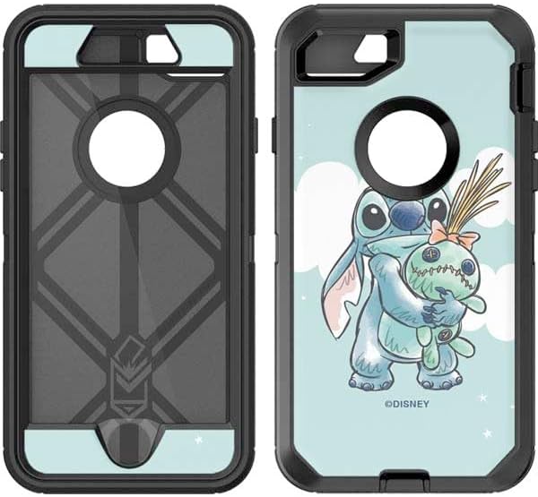 Skinit Decal Phone Skin Compatible with OtterBox Defender iPhone 7 - Officially Licensed Disney Lilo and Stitch Stitch and Scrump Design
