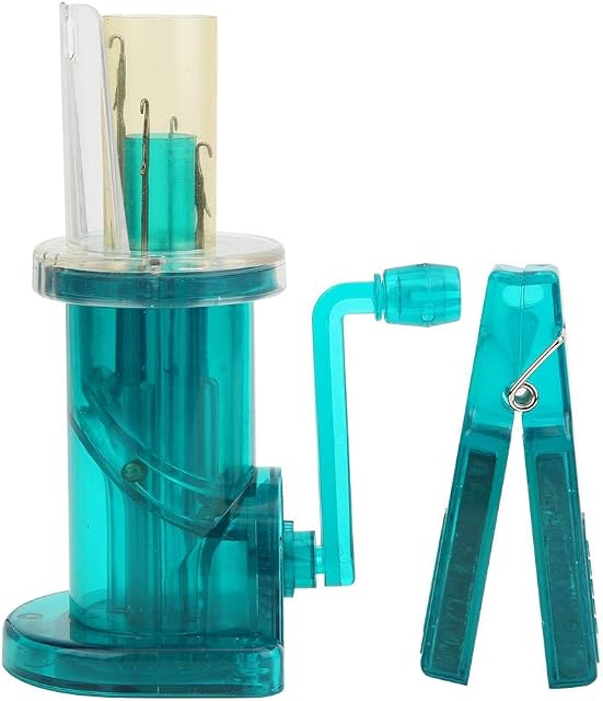 HEEPDD Hand Operated Knitting Machine, Mini Knitting Mill Household Spool Knitter Sweater Bracelet Weave Sewing Tool