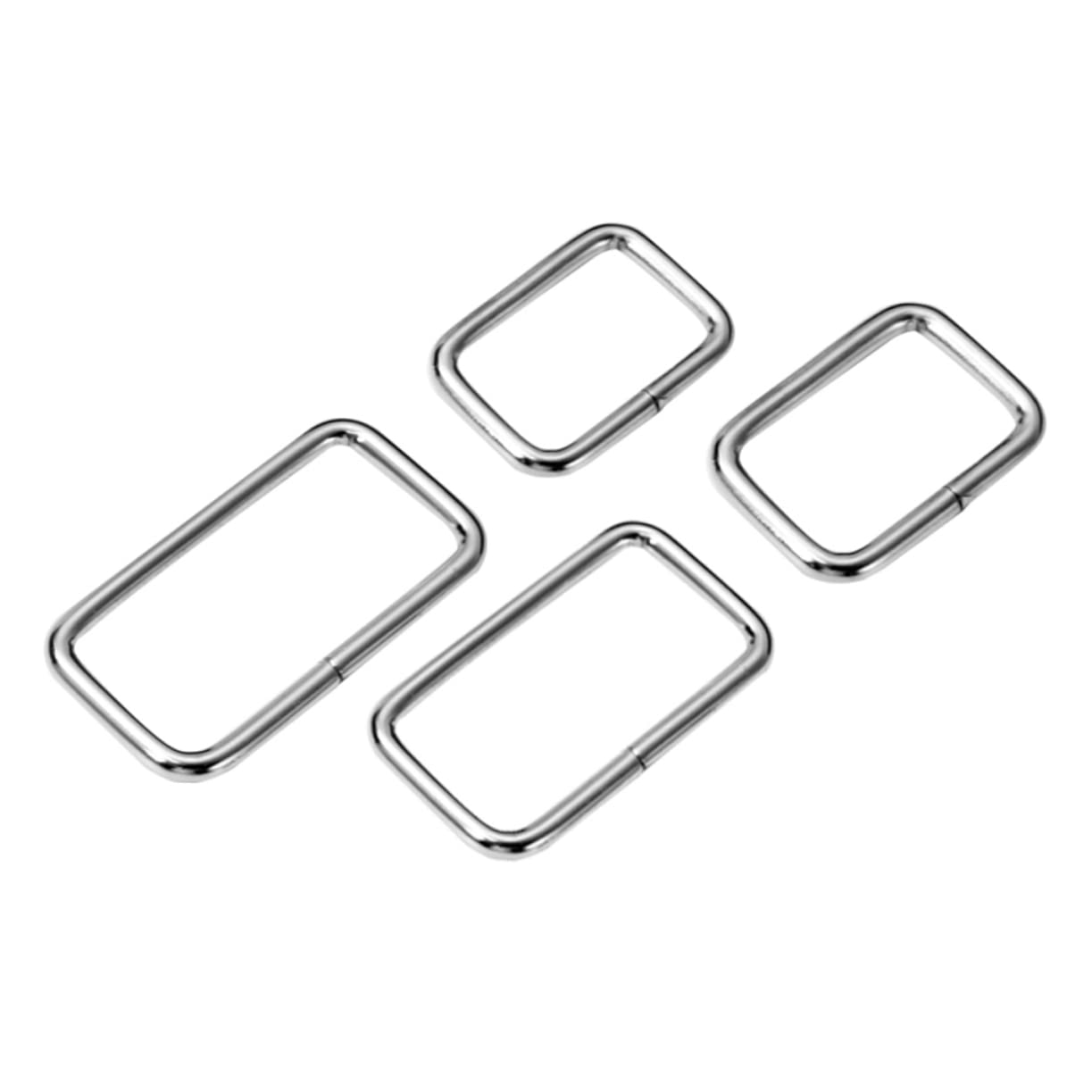 SHINEOFI 100pezzi Fibbia Lega Di Zinco Per Scarpe Cinture e Borse Argento Design Resistente e Stabile Adatta Per Fai Da Te e Accessori Moda