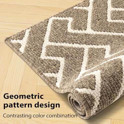 image for hicorfe Kitchen Rugs and Mats Sets,Non-Slip 2 Pieces Absorbent 100% Po