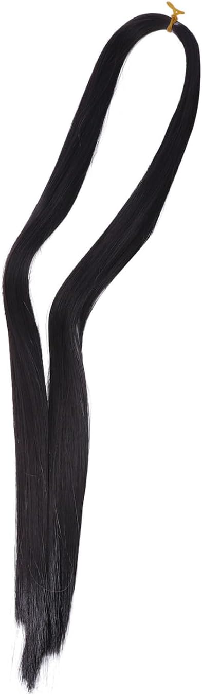 CHGCRAFT Doll Hair Wefts for Rerooting Doll Wigs Doll Hair Extensions for Doll Hair Making Doll DIY Making Accessories Figurine Wigs, Black