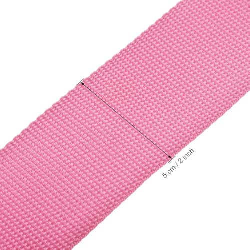 Image of uxcell Luggage Straps Suitcase Belts with Buckle Label, 2x78 2Mx5cm Adjustable PP Travel Bag Packing Accessories, Pink 4Pcs