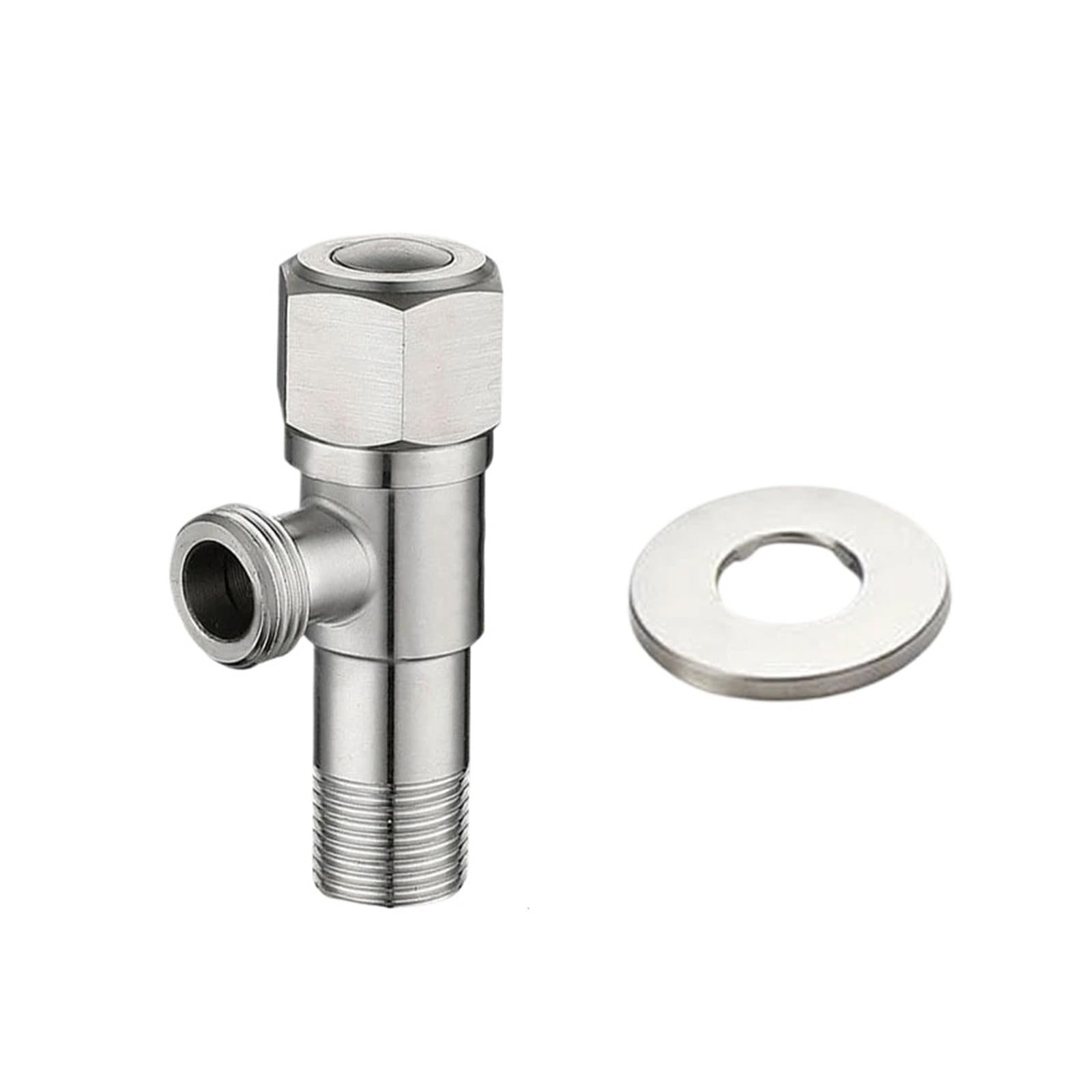 Bvhisehp Lavender High Temperature Resistant Cold Hot Water Angle Valve Thickened Hexagonal Stainless Steel Water Stop Valve(Lavender)