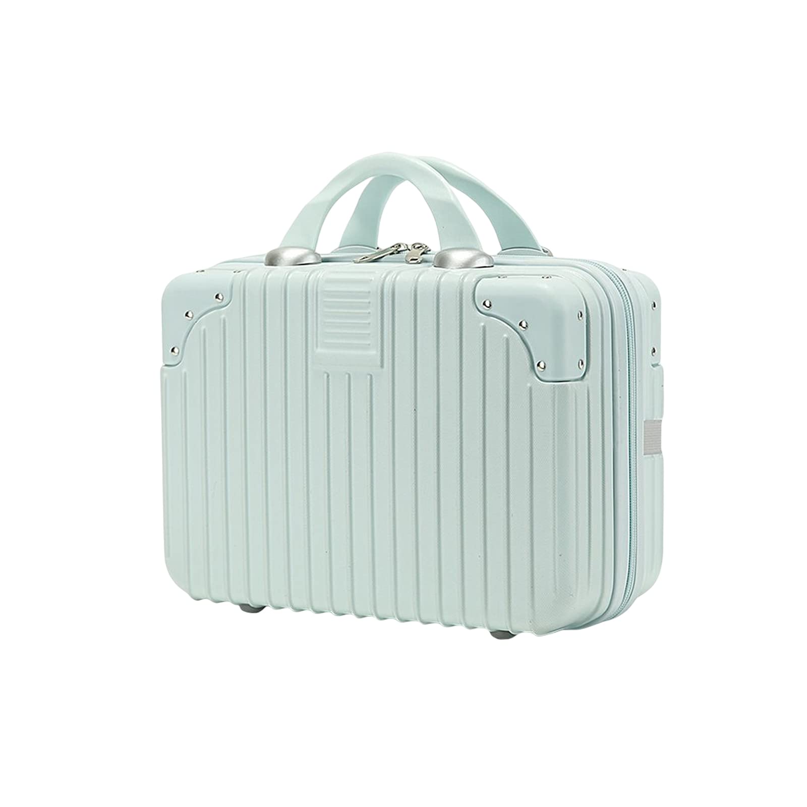 Balakaka Neceser de Viaje Rigido Mujer con Asa y Cintas Elásticas de Sujeción, Maletín de Maquillaje de Mano Impermeable Antideslizante ABS Estuche Maquillaje Mujer Rígido ABS Portátil