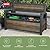 Keter Signature 60 Gallon Storage Bench Deck Box for Patio Furniture, Front Porch Decor and Outdoor Seating – Perfect to Store Garden Tools, Walnut