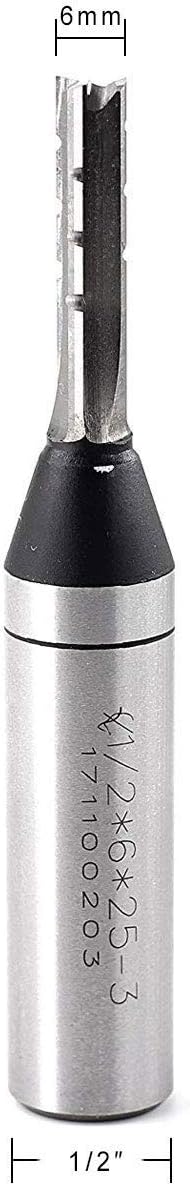 JESTUOUS 3 Flutes Straight Router Bit