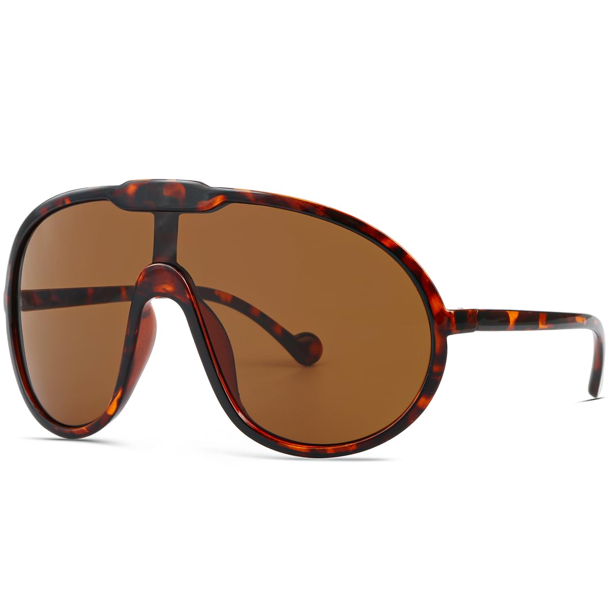 GFUIARA Trendy Oversized Sunglasses for Women Men Fashion Shield Aviator Sun Glasses UV400 Protection Goggles