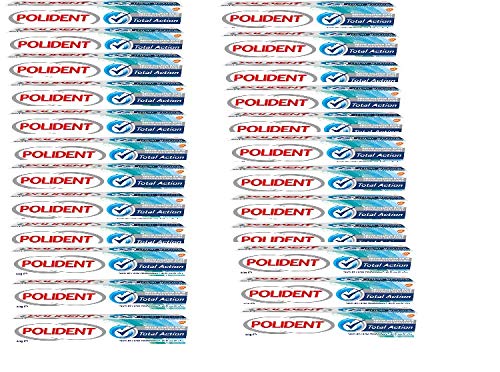 Polident Lot de 24 pâtes Total Action est Autocollant hygiène et Soin des Dents, Multicolore, Unique