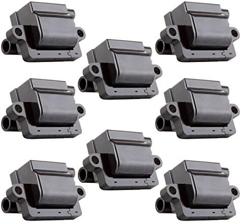 ECCPP Portable Spare Car Ignition Coils Compatible with Chev-y GMC Hummer Mercruiser Workhorse 1999-2007 Replacement for UF271 C1208 for Travel, Transportation and Repair (Pack of 8)