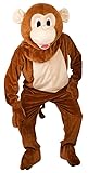 100% polyester PARTYLINE Déguisement singe adulte taille unique