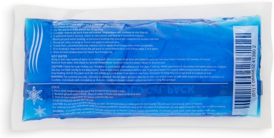 HALYARD Reusable Hot and Cold Gel Compression Packs for Injuries Pain Relief Swelling 4.5 x 9 Inches, Case of 24-51791 - Image 2