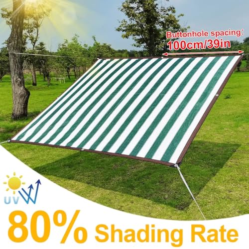 Malla de protección solar verde de 26x60 pies con ojales Garden e Fabric 4