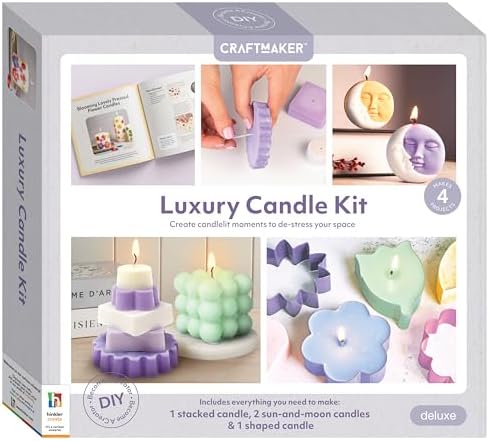 Craft Maker Luxury Candles Kit - DIY Candle Making for Adults - Wax and ...