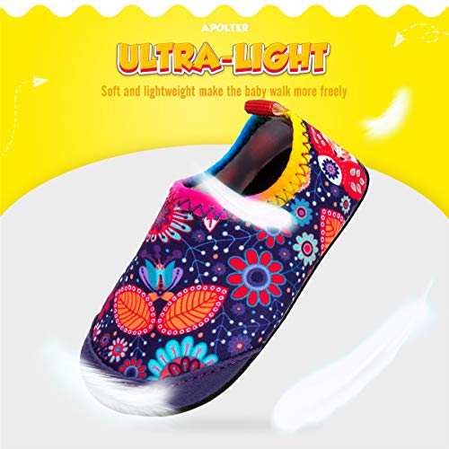 image for Apolter Baby Boys and Girls Swim Water Shoes Barefoot Aqua Socks Non-S