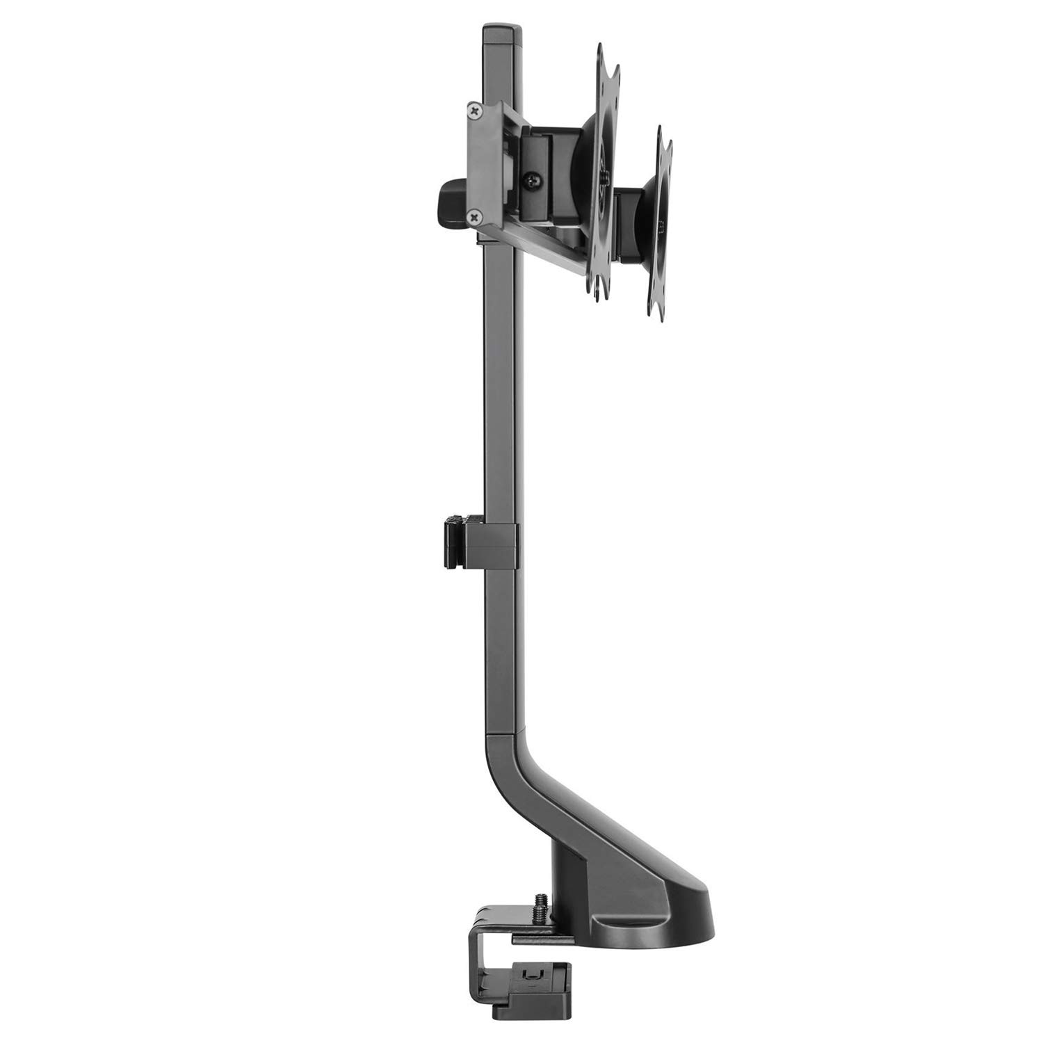Maclean MC-854 Support de Bureau Double Support de Moniteur avec Support de Table d'ordinateur 17 à 27" VESA 75x75 100x100 à 8kg (pour 2 moniteurs)