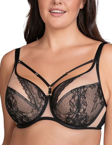 Soutien-gorge non rembourré à armatures Vivisence en dentelle florale pour femme