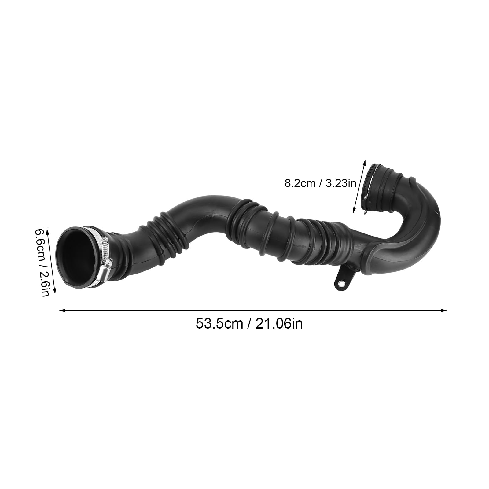 JAWSEU Intercooler Tubo 13265280 per Opel Astra J Mk6 2010-2016 1.7 CDTi A17DTL & A17DTJ, Tubo Turbo Intercooler in ABS Nero, 1 pezzo