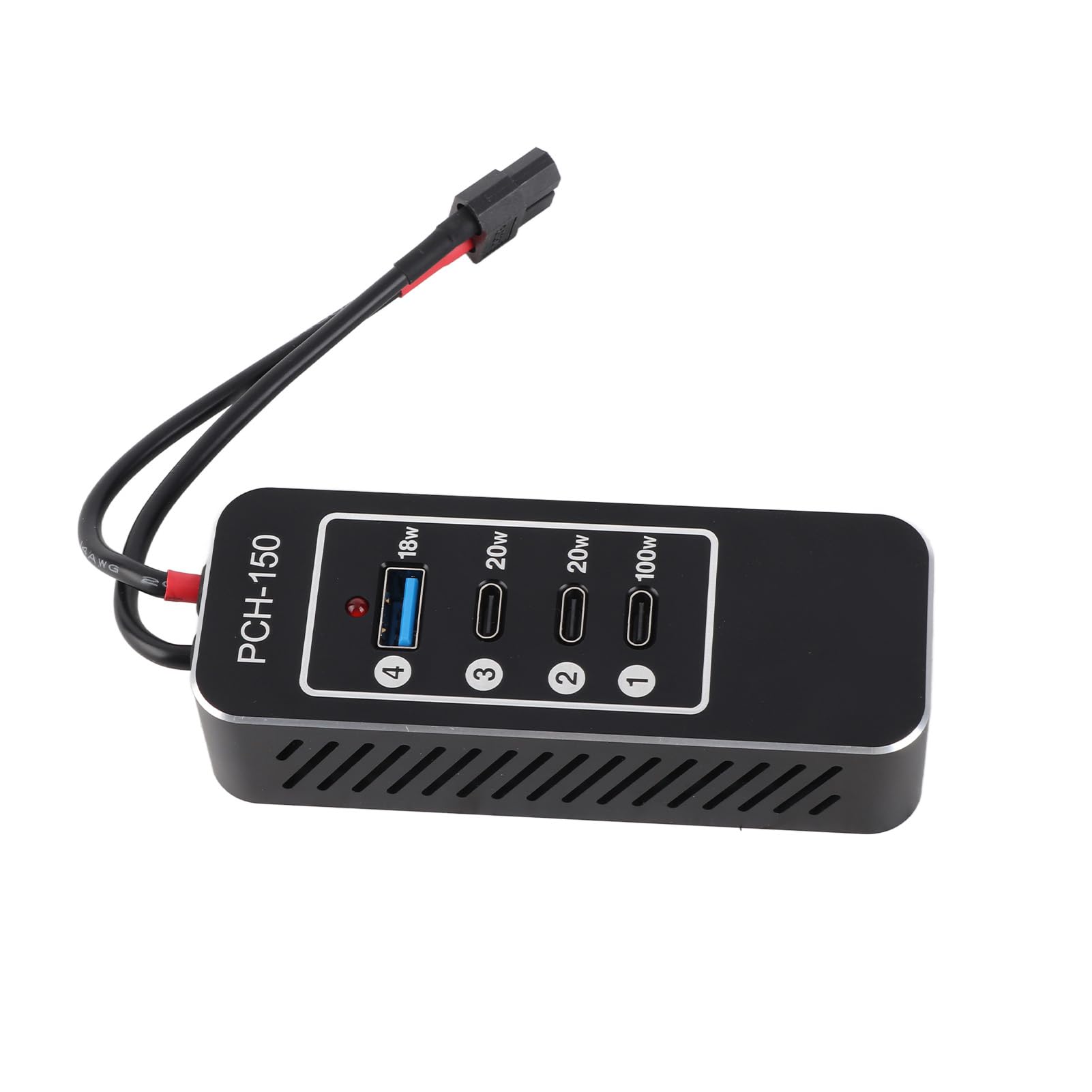 Eacam Listwa Zasilająca USB, 4-portowy Koncentrator ładujący o Mocy 158 W z 3 Portami USB C 1 Port A do Laptopa, Tabletu, Smartfona, wydajność Szybkiego ładowania, Wiele