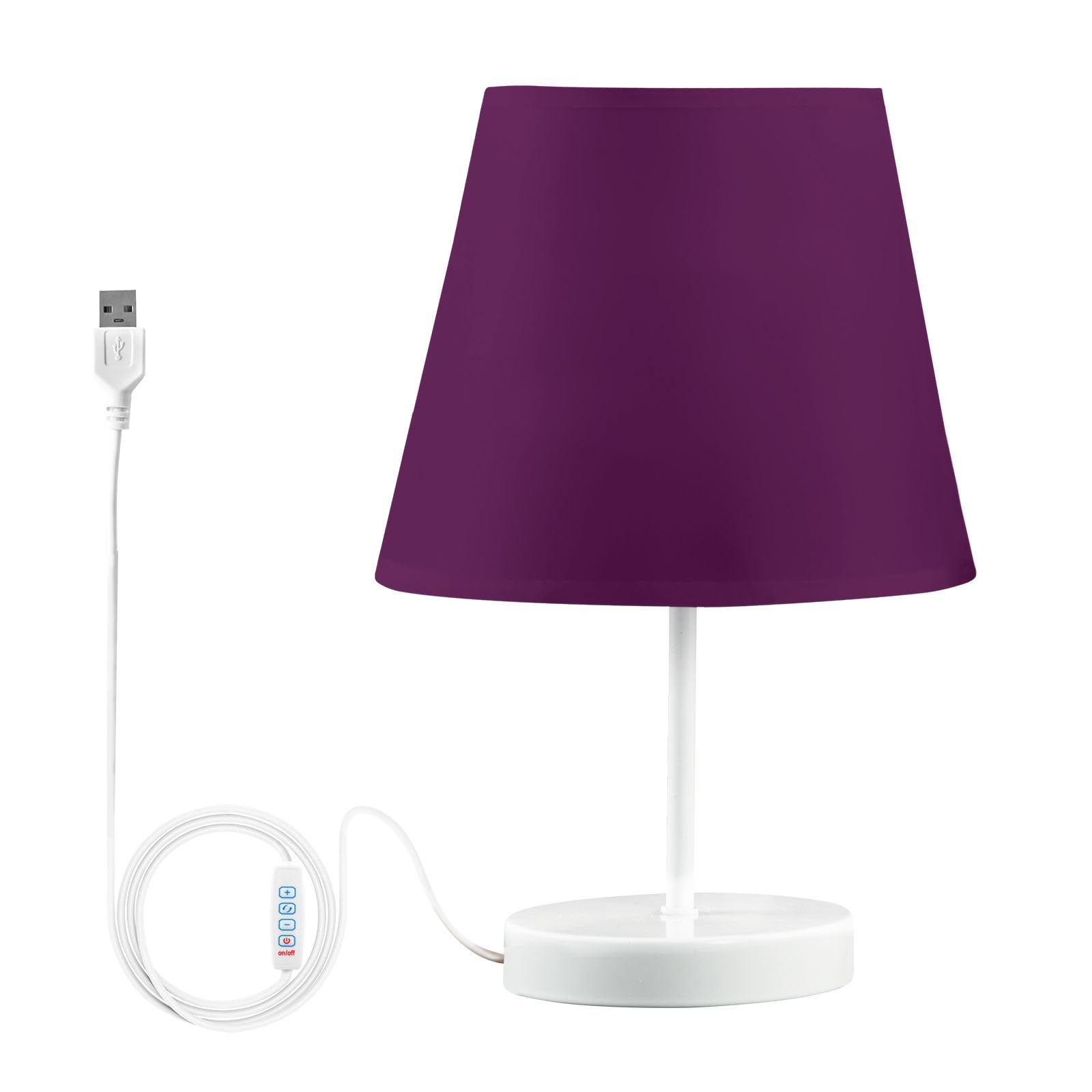 Bedroom Lamp Luxury Purple Protable Table Lamp Desk Lamps for Office