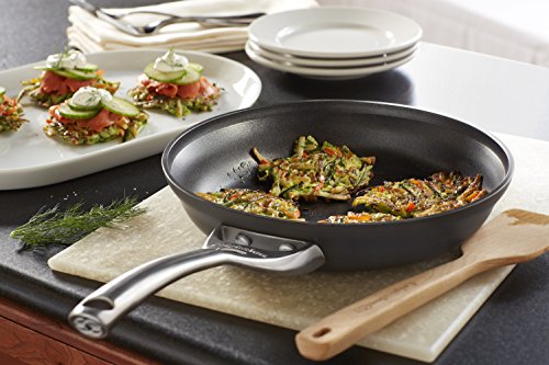Calphalon Contemporary Hard-Anodized Aluminum Nonstick Cookware, Omelette Fry Pan, 10-inch, Black