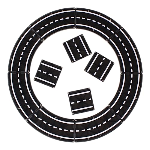 MAGNA-TILES XTRAS: Roads 12 Piece Magnetic Construction Set, The ORIGINAL Magnetic Building Brand by MAGNA-TILES - Image 5