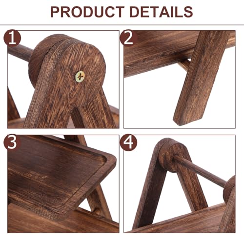 Organiser et décorer cuisine ou salon grâce au support en bois 3 niveaux - 8