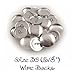 Cover Buttons - 3/4" (SIZE 30) - WIRE BACKS - QTY 50