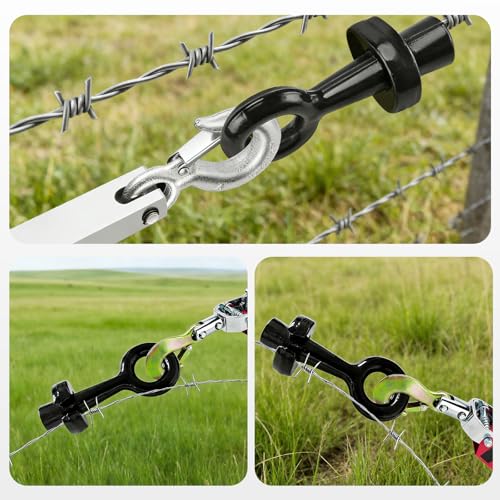 2Pcs Barbed Wire Fence Puller & Stretcher Tool, Fence Stretcher and Tightening Tool for Barbed Wire, Chain Link and Woven Wire Fencing, Suitable for Farm Ranch Fence Repair — view 4