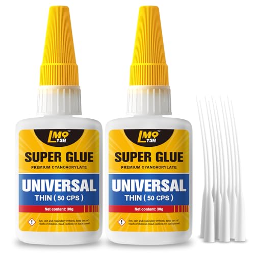 Image of Thin Super Glue Liquid 60g, Fast CA Glue for Plastic Glass Ceramic Wood