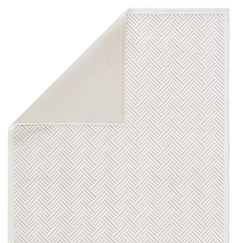 Jaipur Living Thatch 2' X 3' Power-Loomed Texture-Rich Geometric Area Rug, White #TOP2
