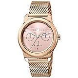 Esprit Damen Multi Zifferblatt Quarz Uhr mit Edelstahl Armband ES1L077M0065